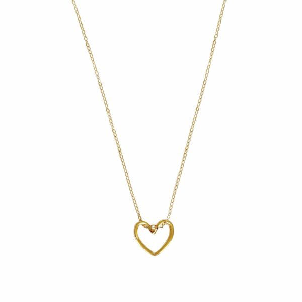 hart hanger ketting goud